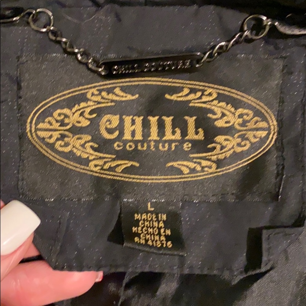 CHILL COUTURE BLACK PUFFER SNOW JACKET